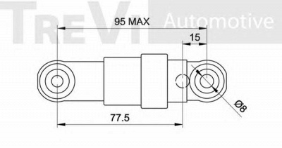 TREVI AUTOMOTIVE ta1342 -  Амортизатор, поликлиновой ремень